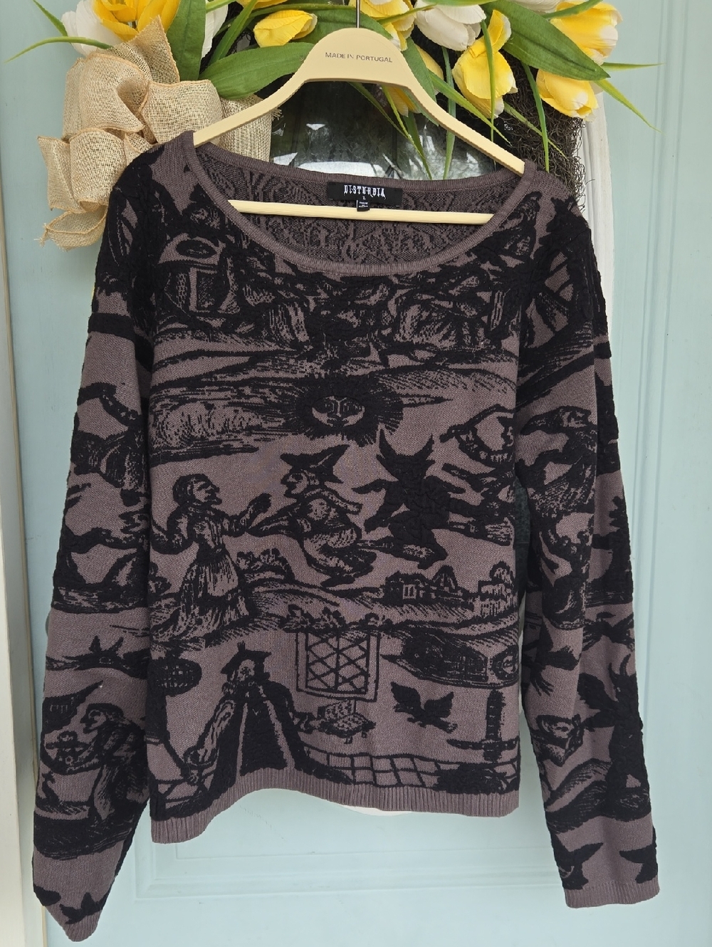 Disturbia Salem witch sweater